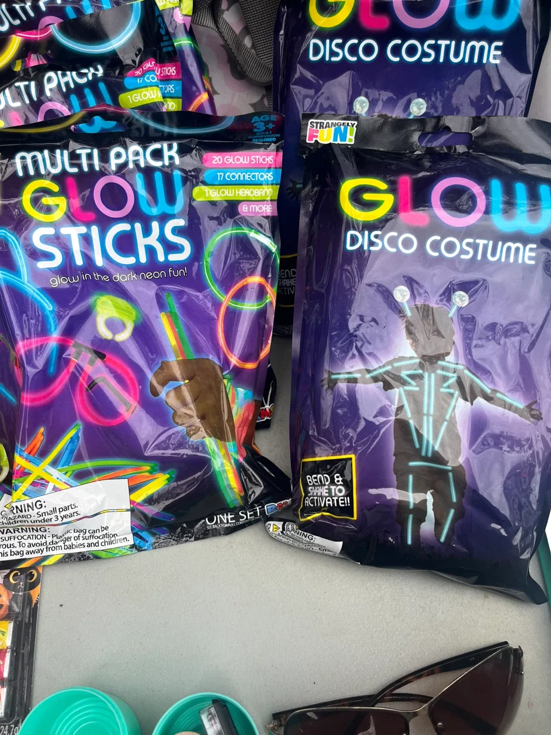 Glow Sticks Multi Pack & Disco Costume thumbnail