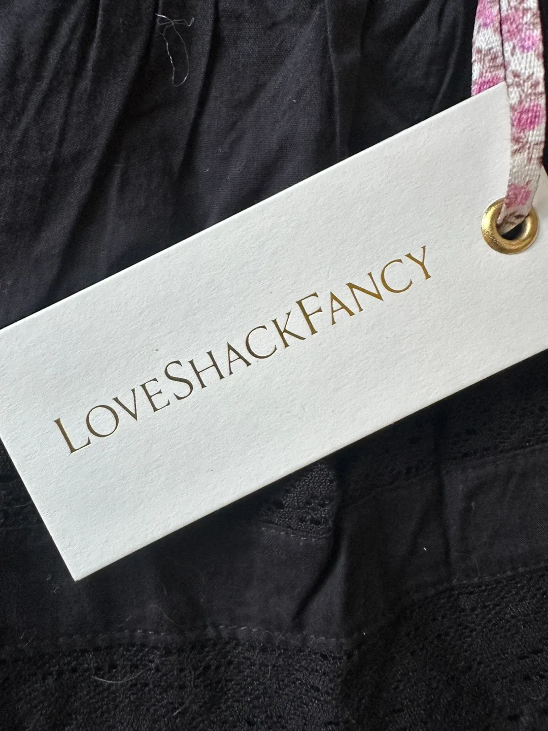 LoveShackFancy Ruffle Mini Skirt - Black - Size P image indicator(4)