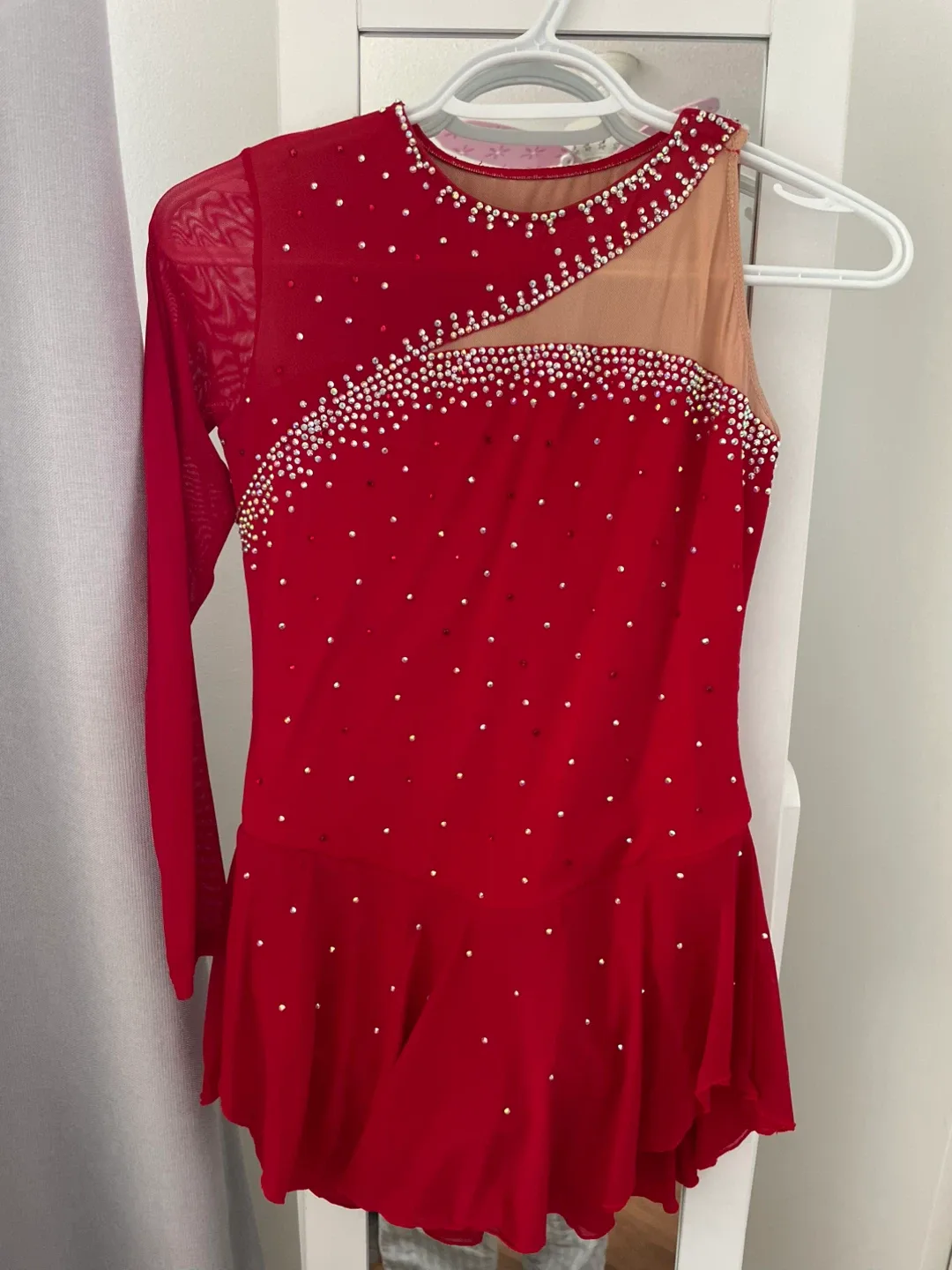 Red Figure Skating Dress