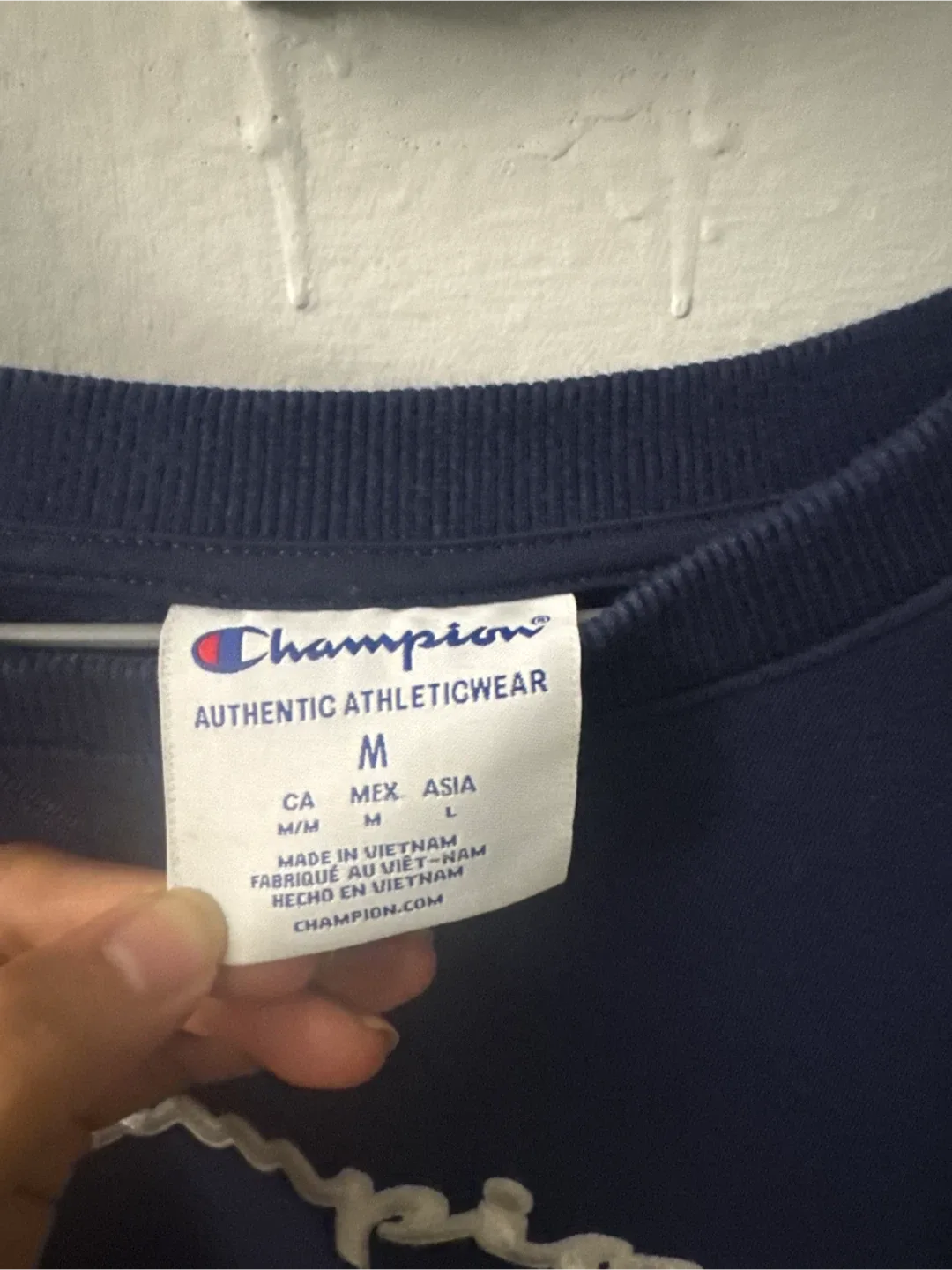 Champion Navy Blue Crewneck - Size M image indicator(3)