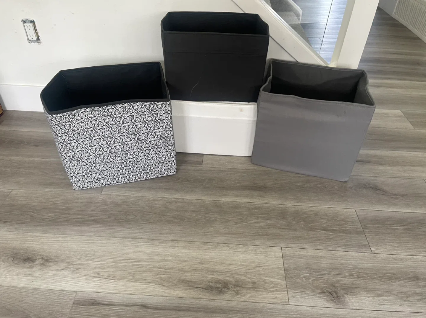 Fabric Storage Bins - Set of 4 thumbnail