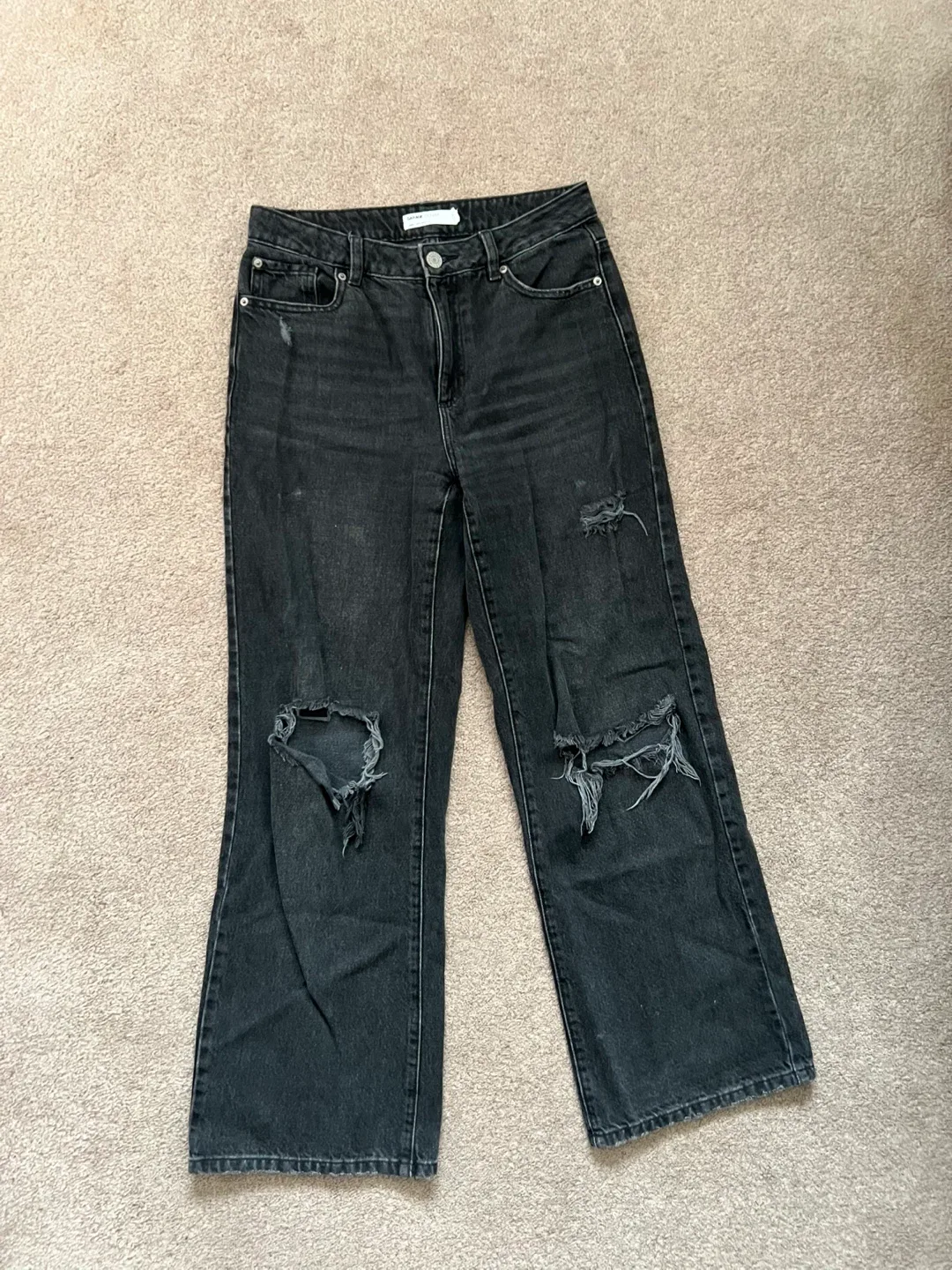 Garage Denim Large/Wide Leg Black Jeans - Size 05 thumbnail
