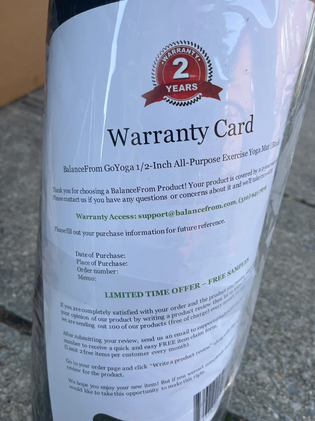 GoYoga 1/2-Inch All-Purpose Exercise Yoga Mat (Black) image indicator(2)