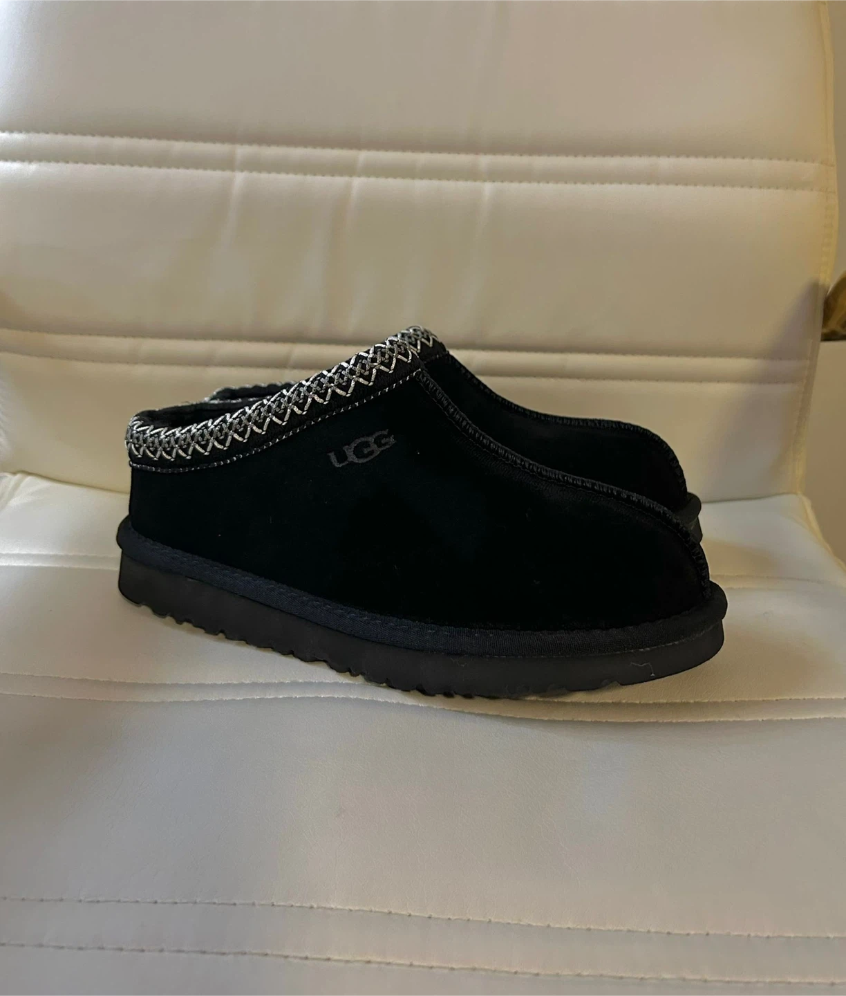UGG Black Suede Tasman Slipper