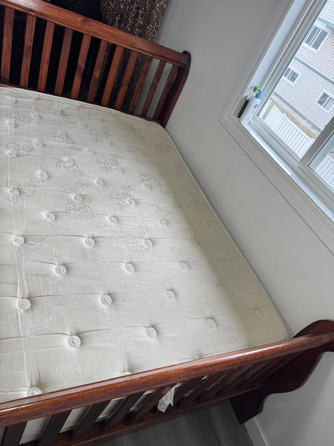 Wooden Bed Frame with Mattress and bed box - photo 2