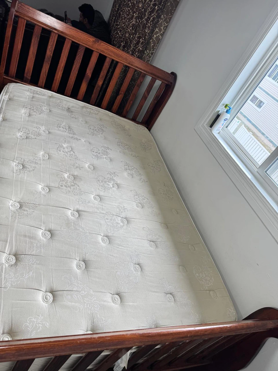 Wooden Bed Frame with Mattress and bed box - photo 3