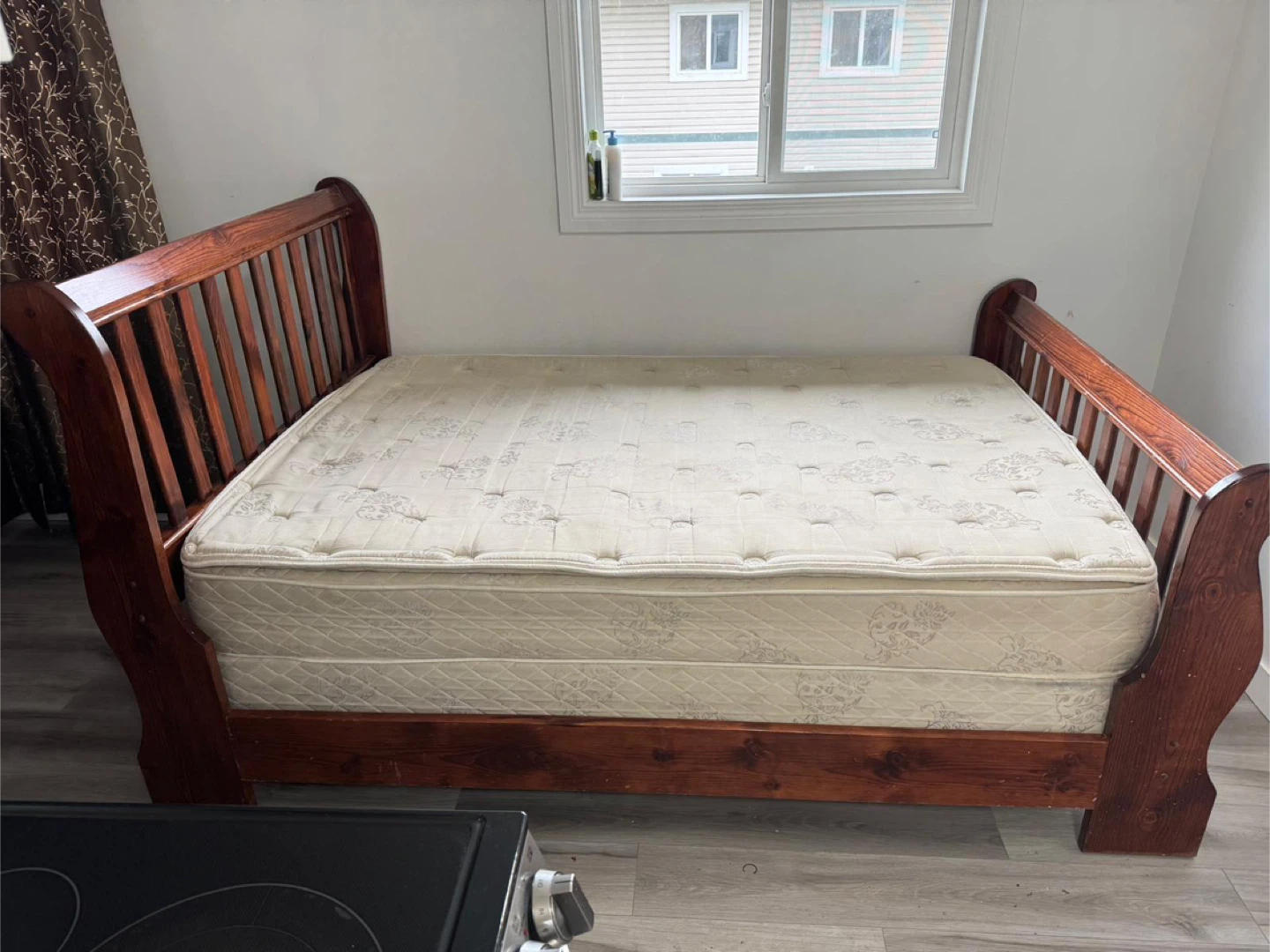 Wooden Bed Frame with Mattress and bed box - photo 4