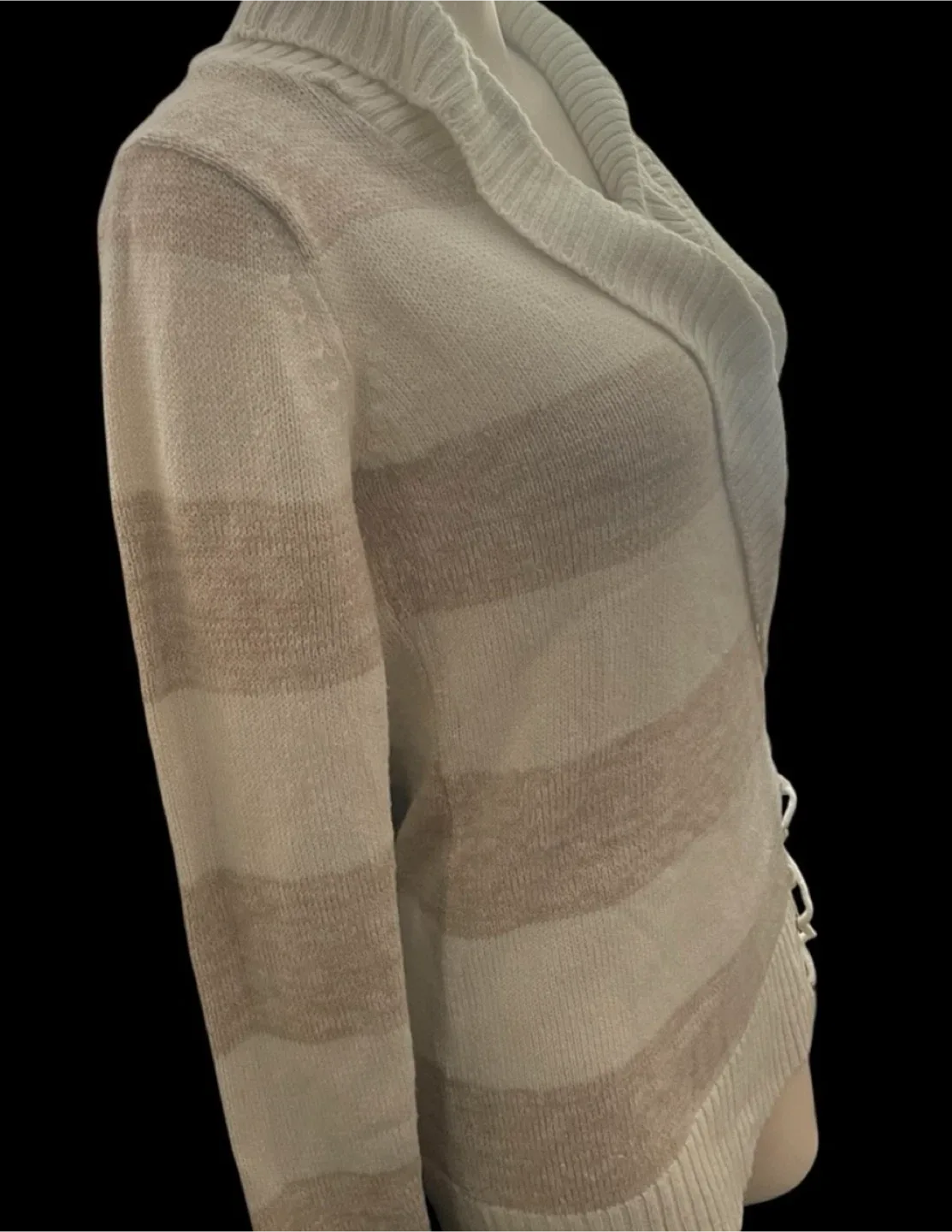Urbanology Striped Wrap Sweater image indicator(3)