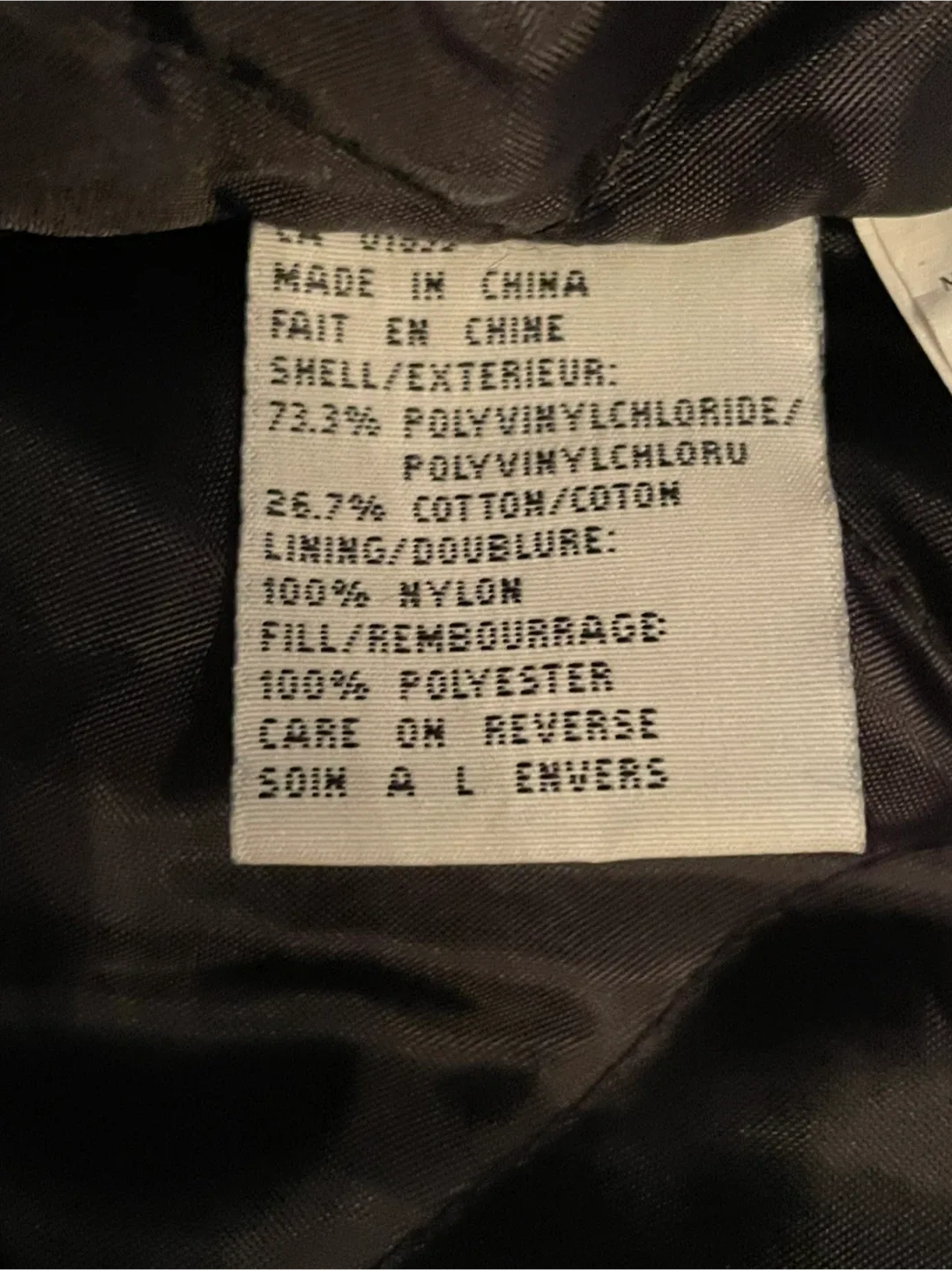 Cosa Nova Black PVC Jacket with Canada Flag image indicator(5)