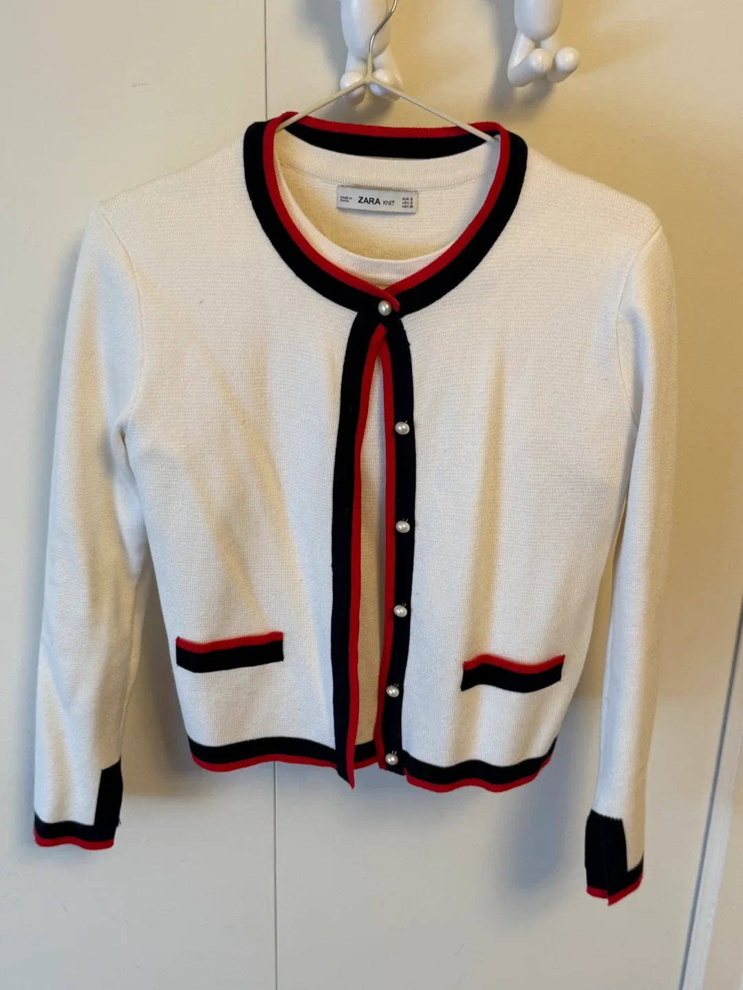 Zara Knit Cardigan & Top Set - Size S thumbnail