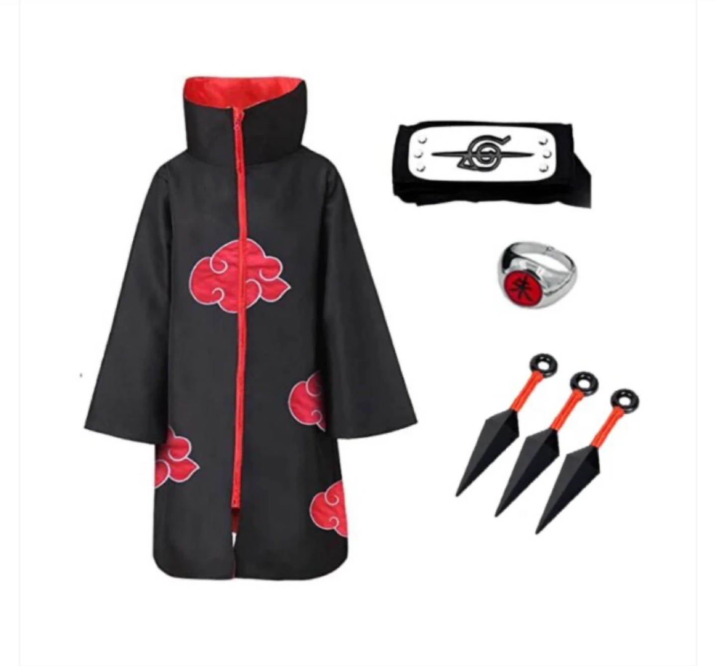 Akatsuki Cosplay Costume Set - Naruto