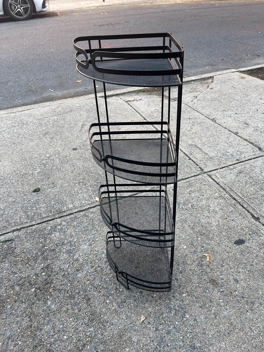 Black Metal Corner Shelf - 3 Tier - photo 3