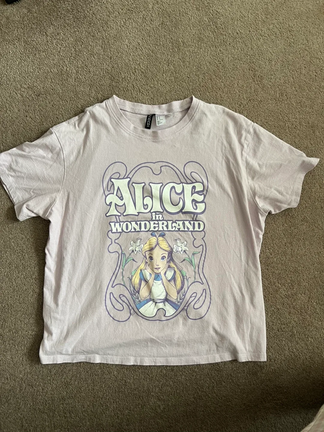 H&M Divided Disney Alice in Wonderland Tee - M thumbnail