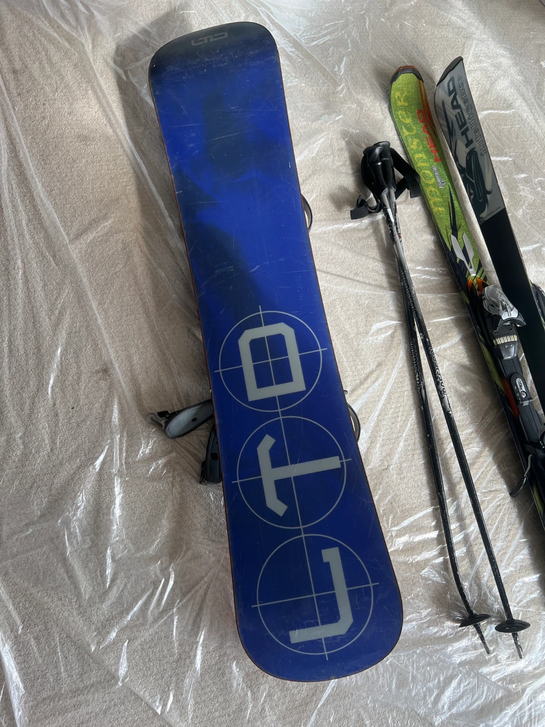 LTD Snowboard & Head Skis with Poles - photo 4