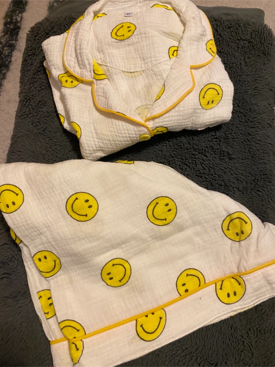 Smiley Face Pajama Set - Size M/L - photo 2