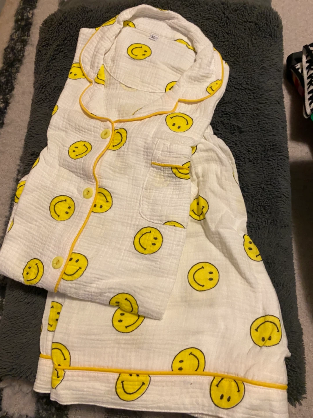 Smiley Face Pajama Set - Size M/L - photo 3