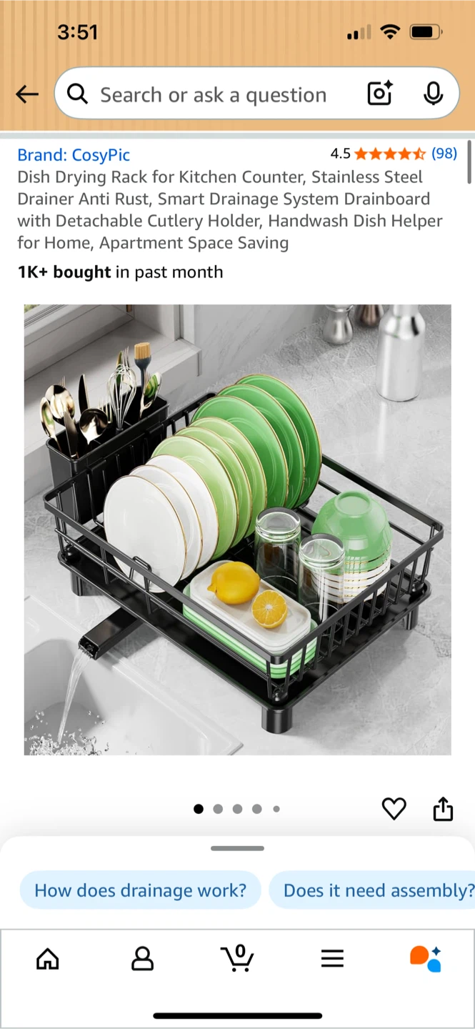 CosyPic Dish Drying Rack
