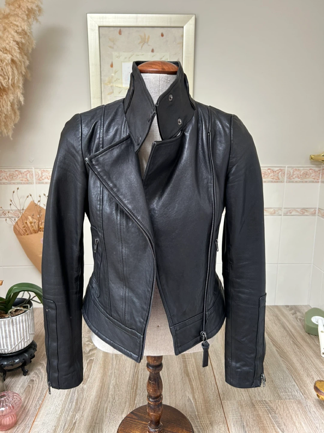Mackage Leather Jacket - XS / TP - Black