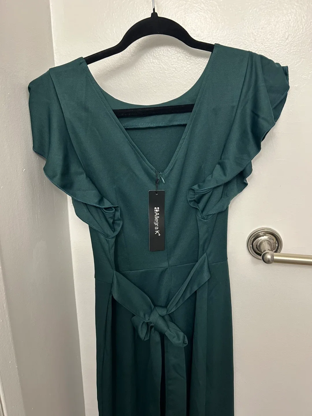 Green Jumpsuit — New With Tags - Size S (fits like a Medium) image indicator(3)