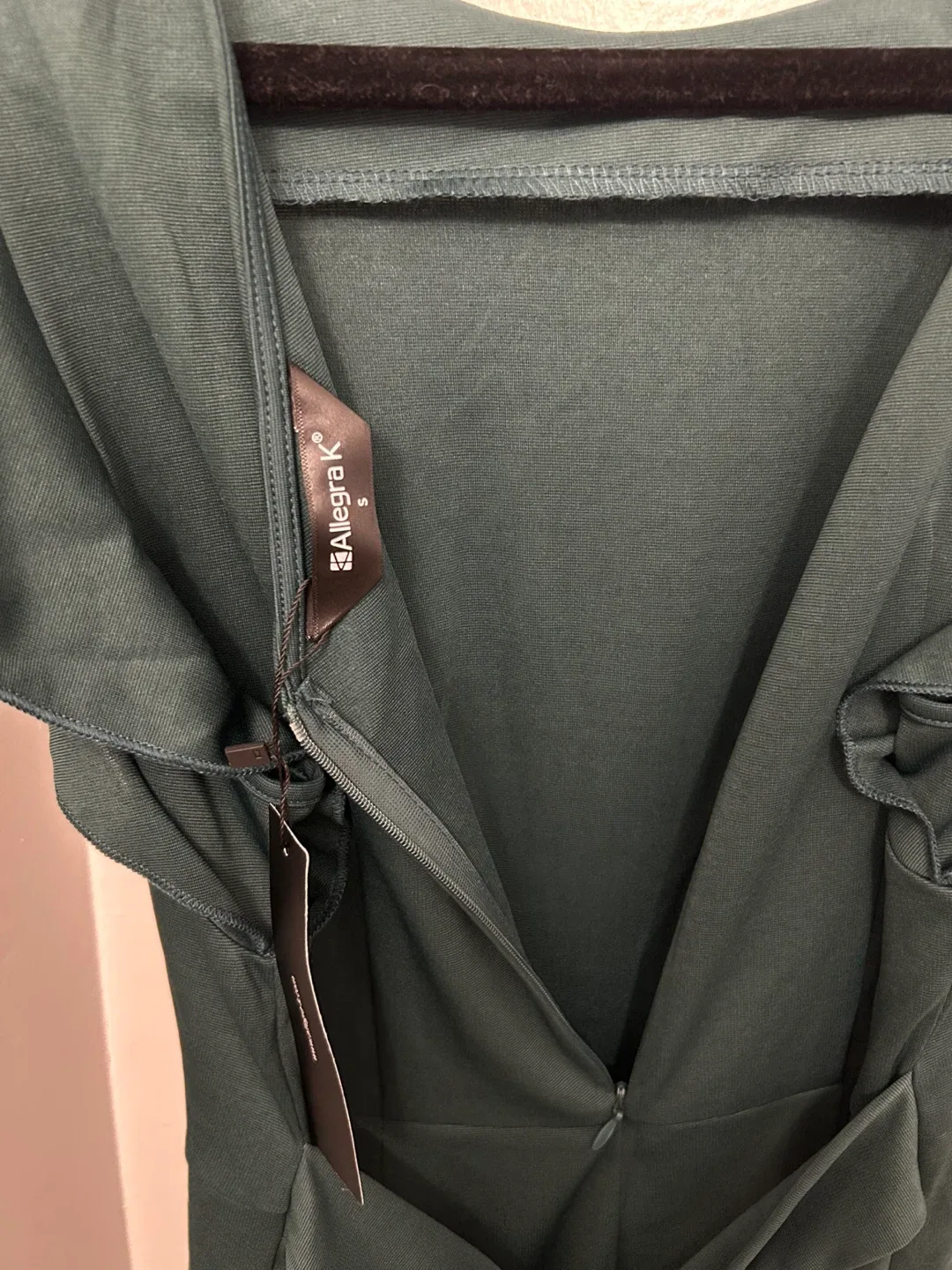 Green Jumpsuit — New With Tags - Size S (fits like a Medium) image indicator(4)