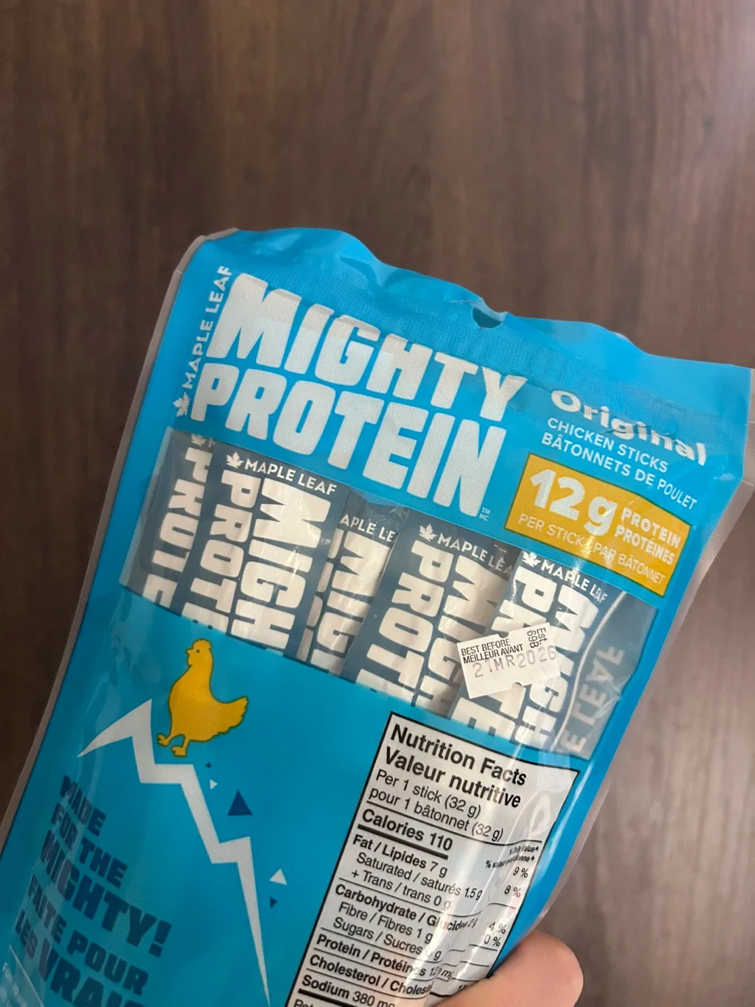 Maple Leaf Mightly Protein Original Chicken Sticks image indicator(2)