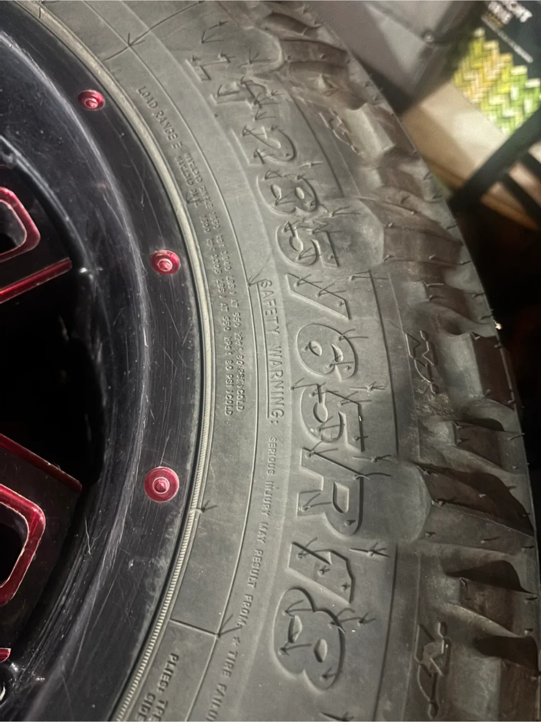 Set of Four 285/75R18 tires $200 if gone by today image indicator(3)
