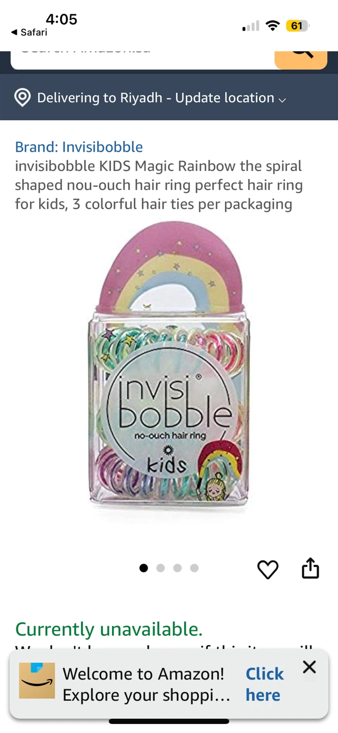 Invisibobble KIDS Hair Rings - Magic Rainbow & Princess Sparkle