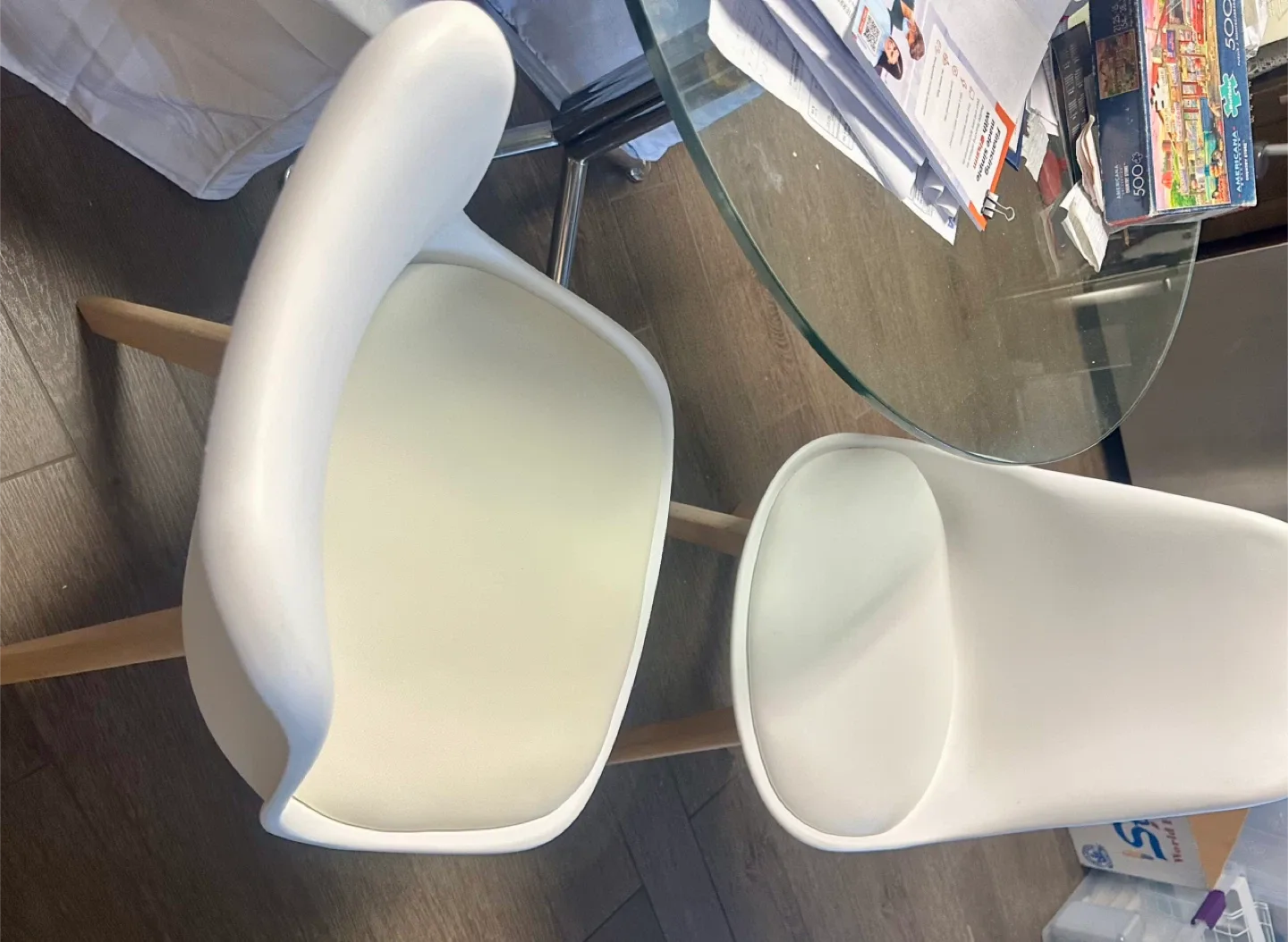 White Dining Chairs - Set of 2 image indicator(3)