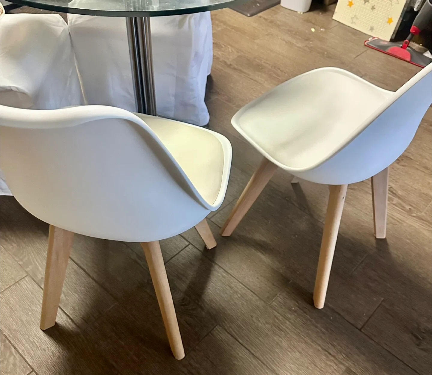 White Dining Chairs - Set of 2 image indicator(2)