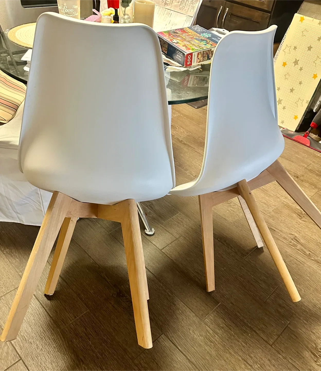 White Dining Chairs - Set of 2 image indicator(4)