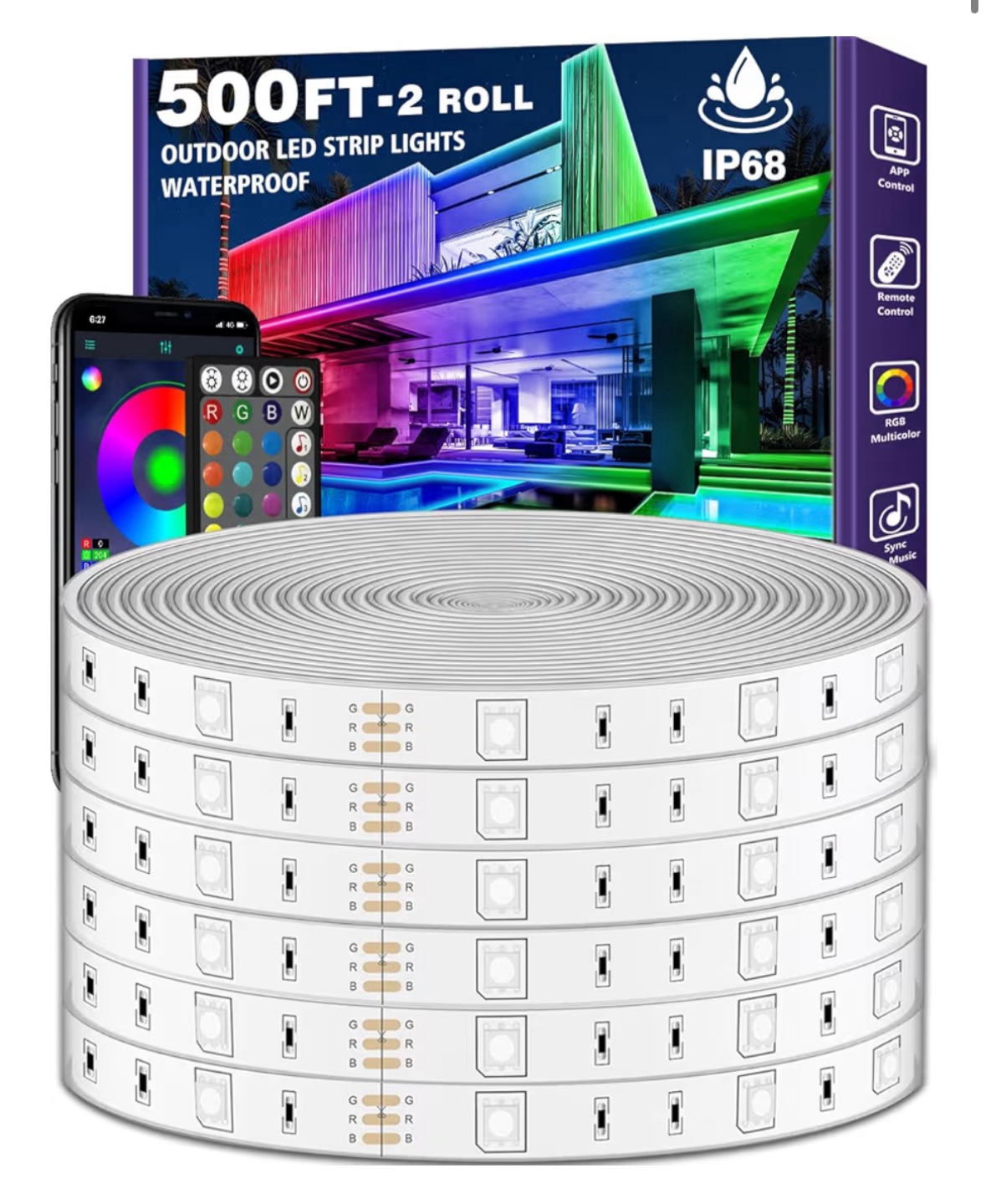 500FT Outdoor LED Strip Lights - New - photo 3