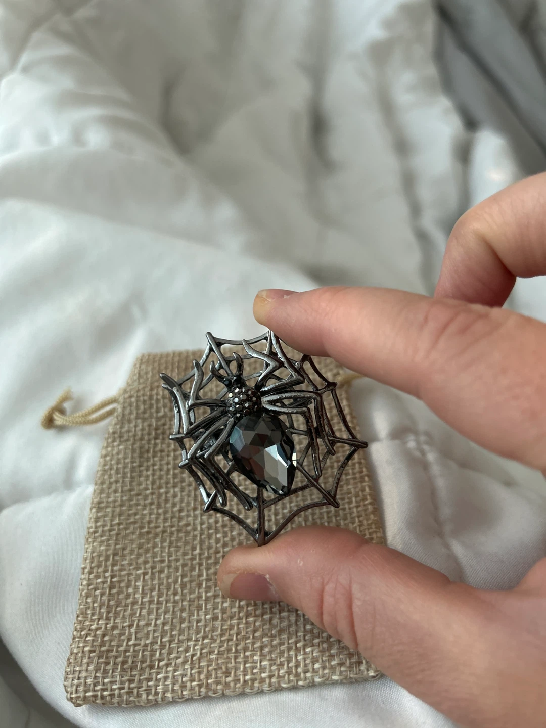 Spider Web Brooch