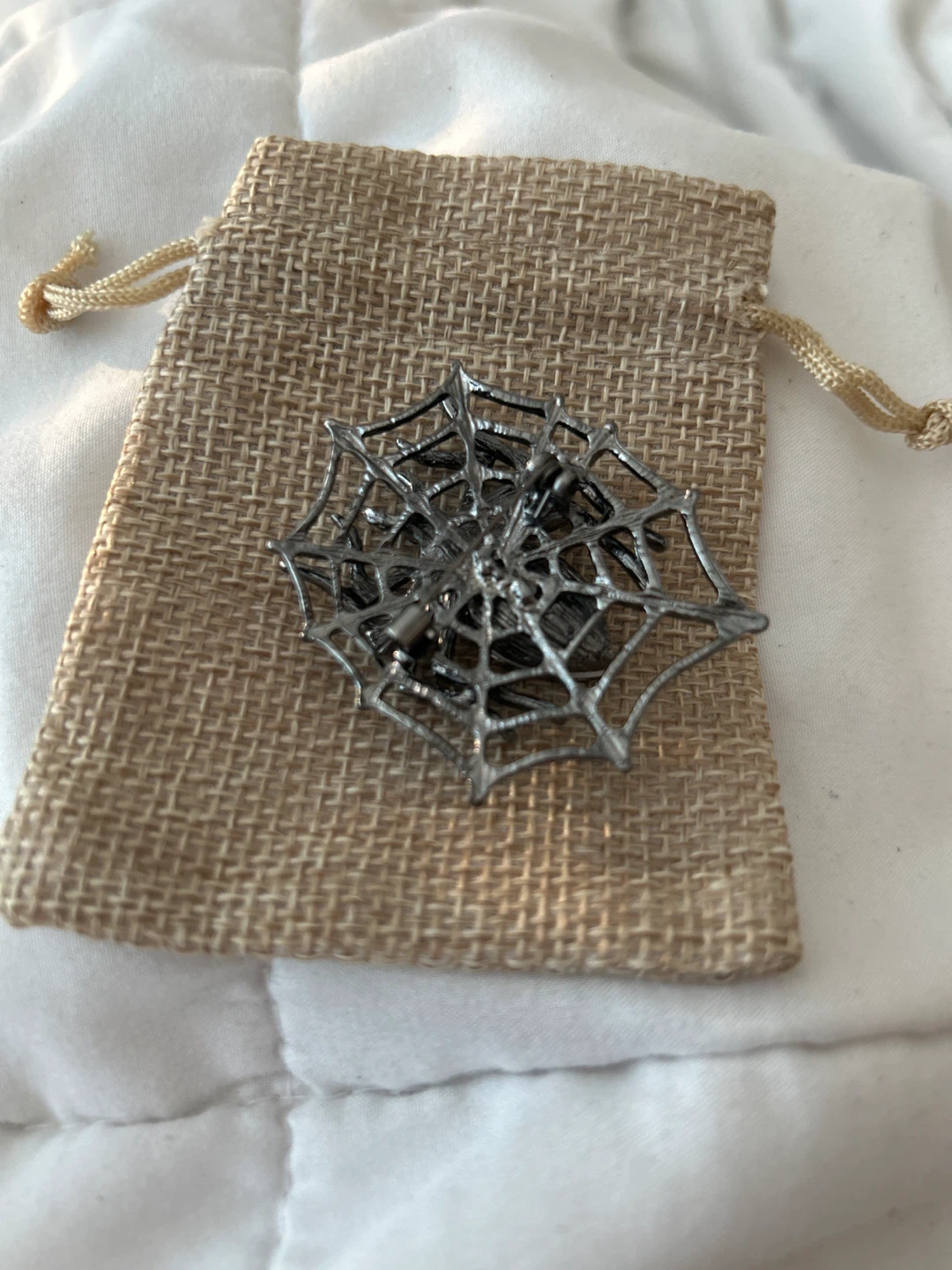 Spider Web Brooch - photo 3