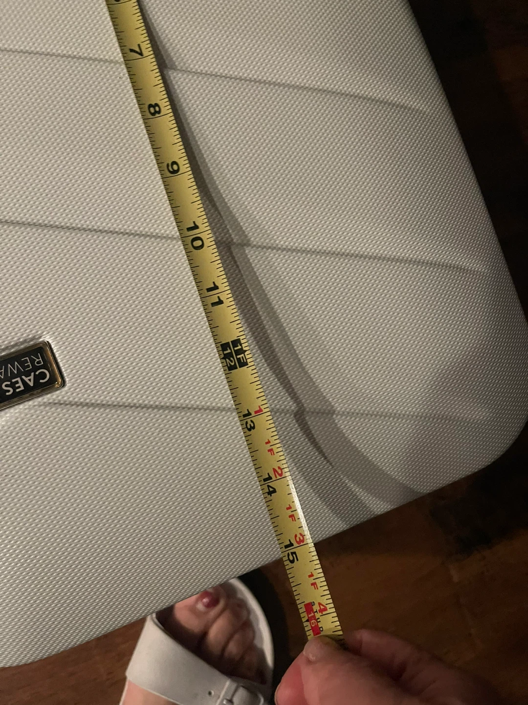 Caesars Rewards White Carry-On Luggage - photo 3