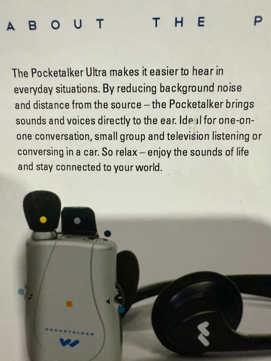 Williams Sound Pocketalker Ultra Duo Pack Amplifier image indicator(2)