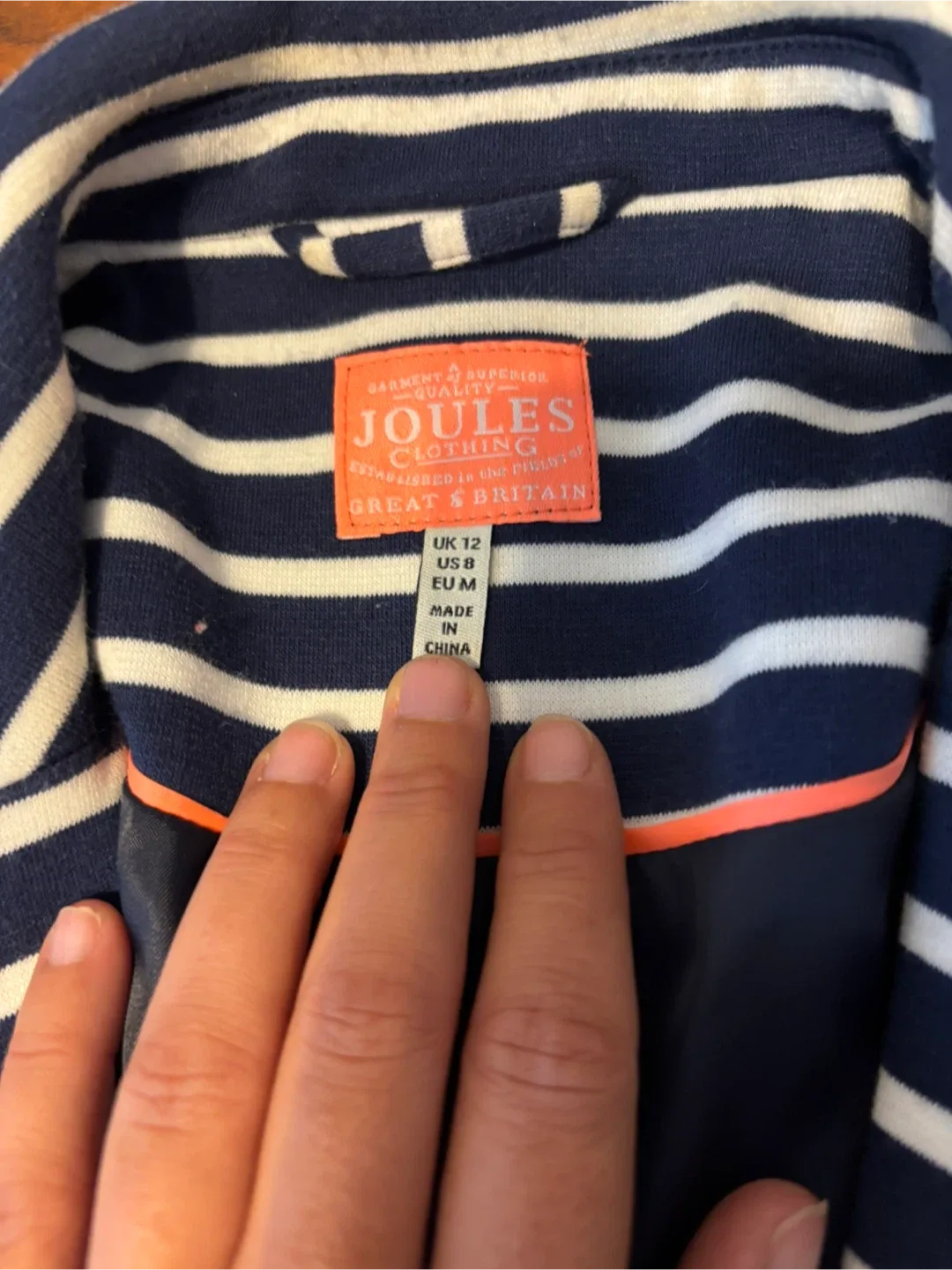 Joules Harbour Navy Stripe Blazer image indicator(8)