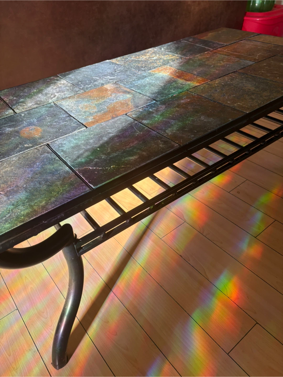 Slate Tile Top Coffee Table/End table