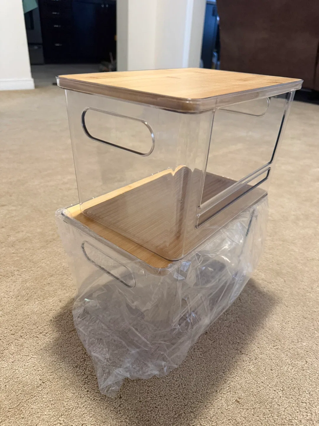 Ginnerella Stackable Organizer Bins - XL-2 Pack image indicator(5)