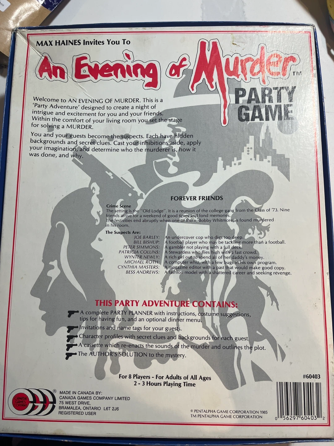 An Evening of Murder Party Game - photo 2