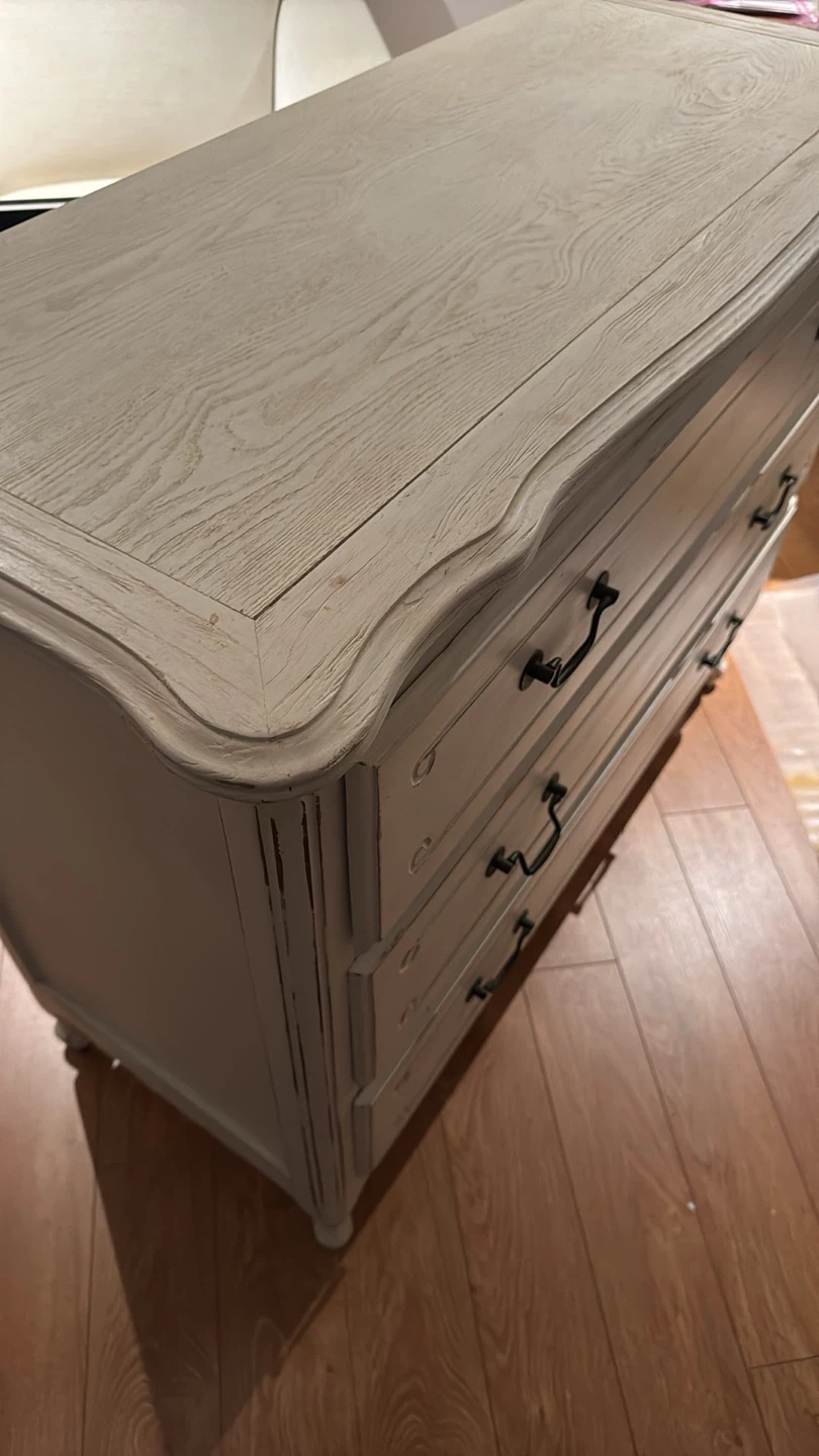 White 3-Drawer Dresser - photo 2