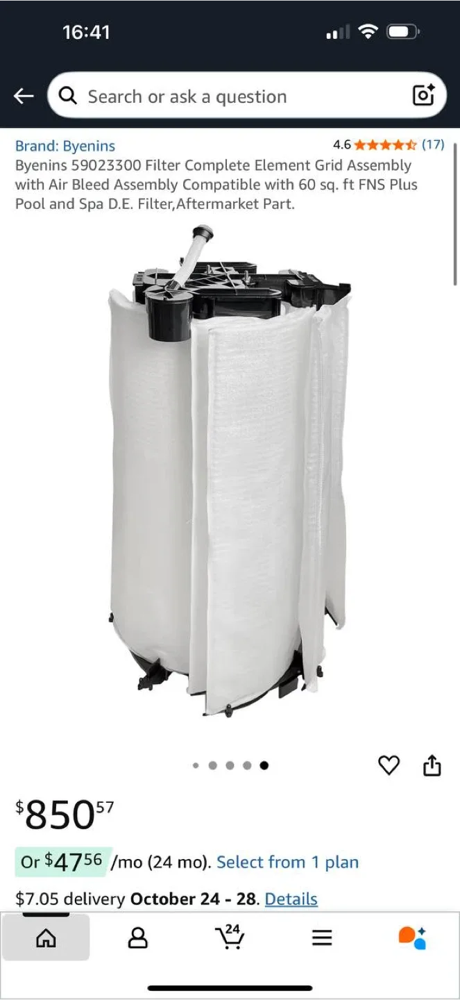 💦 Byenins 59023300 Pool Filter Grid Assembly – Open Box, New! image indicator(7)