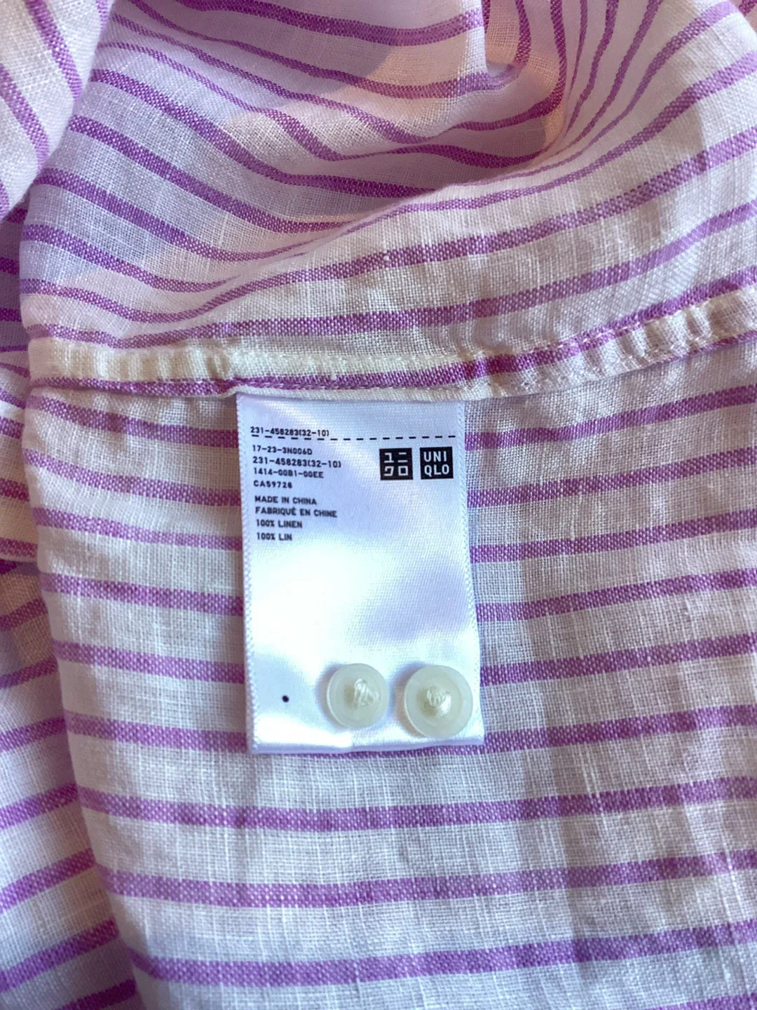 UNIQLO LINEN SHIRT image indicator(4)