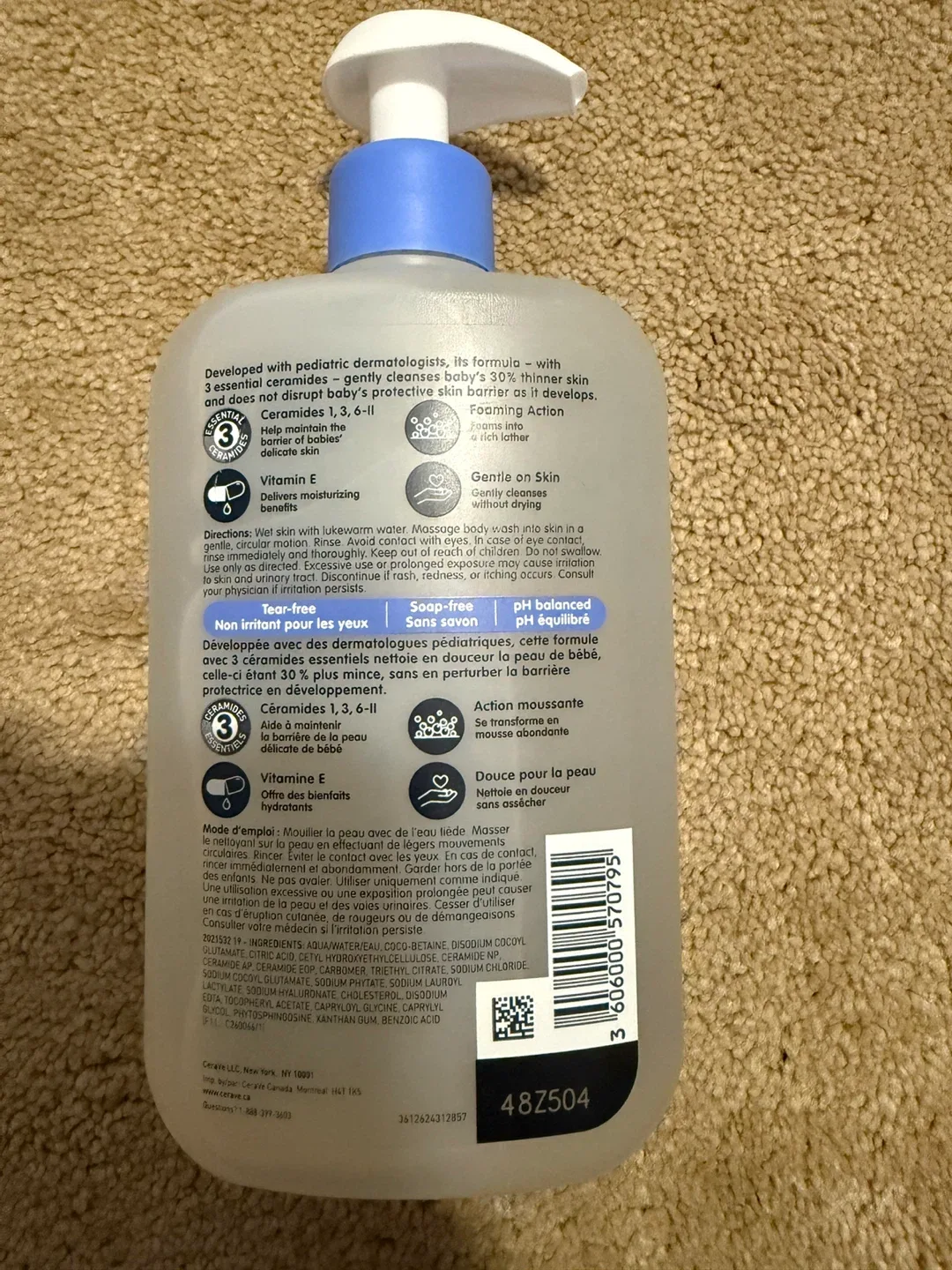 CeraVe Baby Wash & Shampoo - 473 ml image indicator(2)