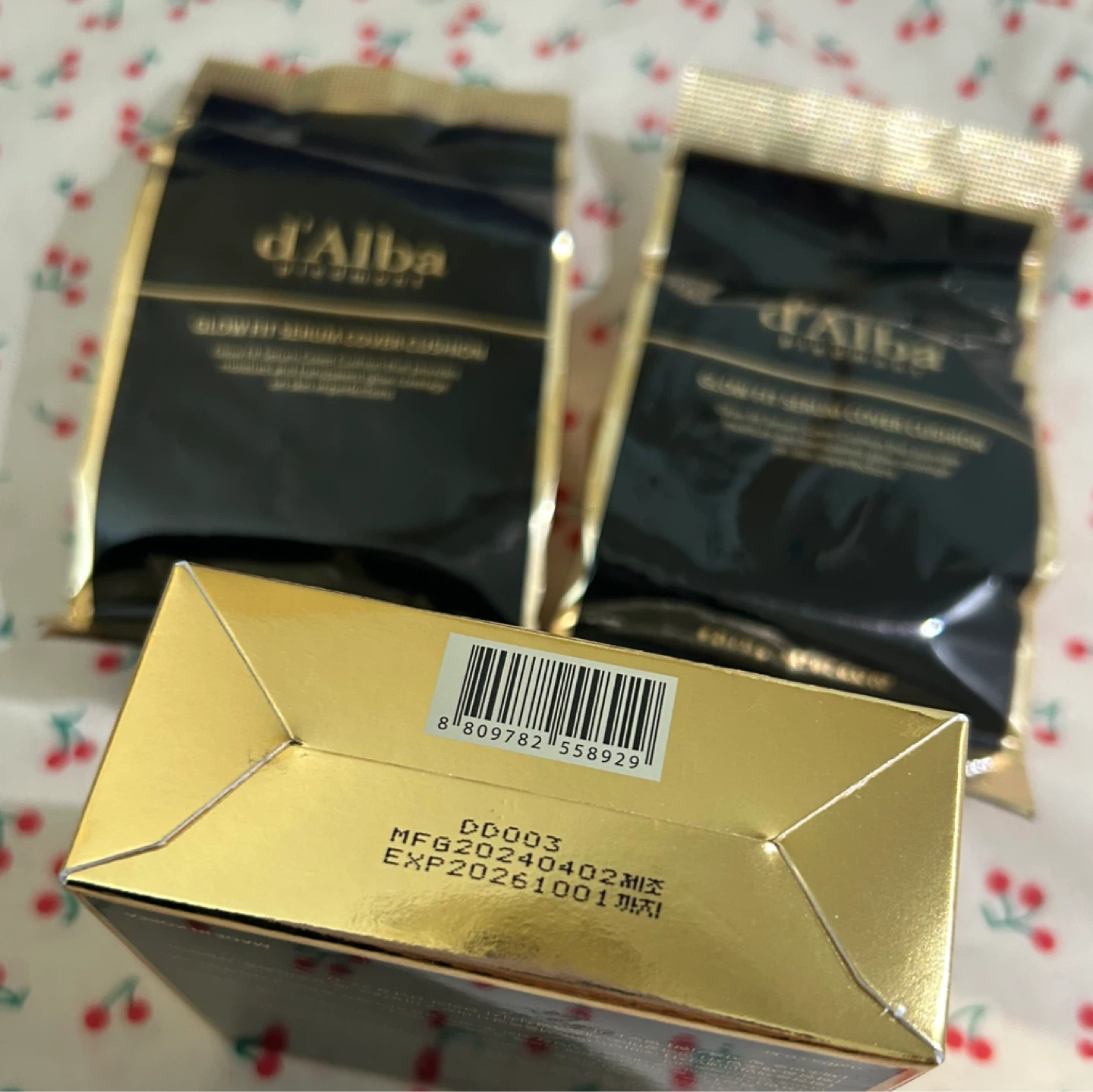 [New] d'Alba Glow Fit Serum Cover Cushion #21 + 2 Refills - photo 2