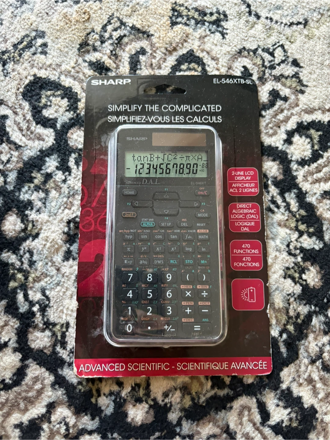 Sharp EL-546XTB-SL Advanced Scientific Calculator