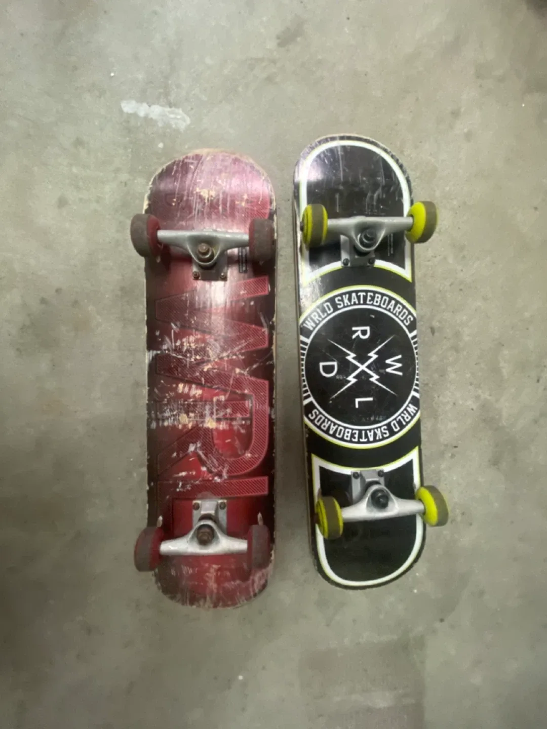 Two Used Skateboards - WRLD Skateboards image indicator(2)