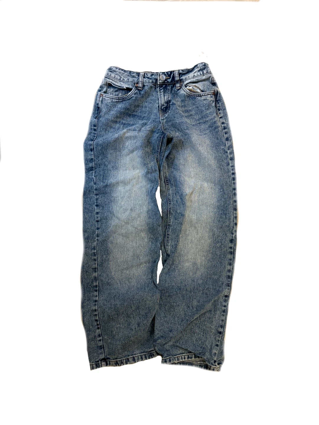 Womens Low Rise Baggy Jeans