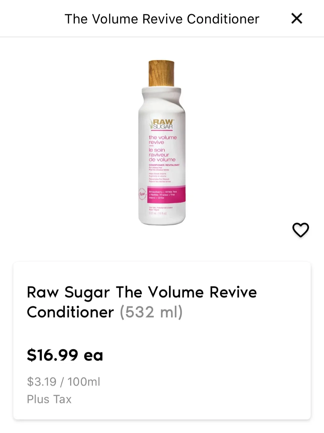 Raw Sugar The Volume Revive Conditioner image indicator(2)