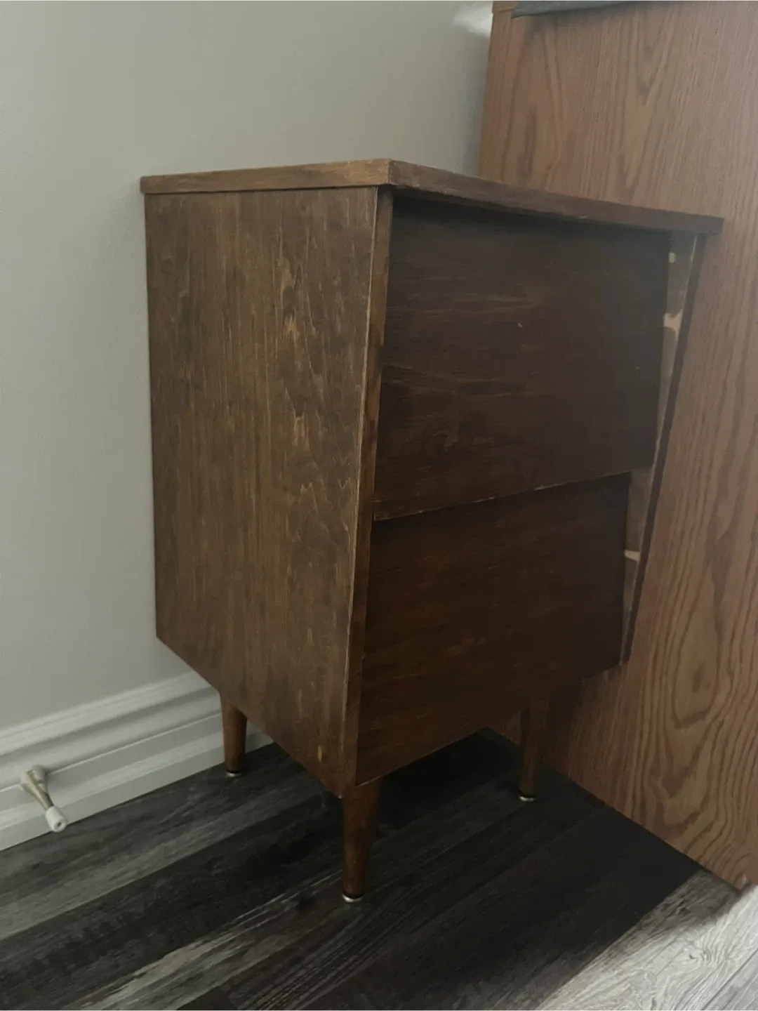 Brown Wood Side Table image indicator(2)