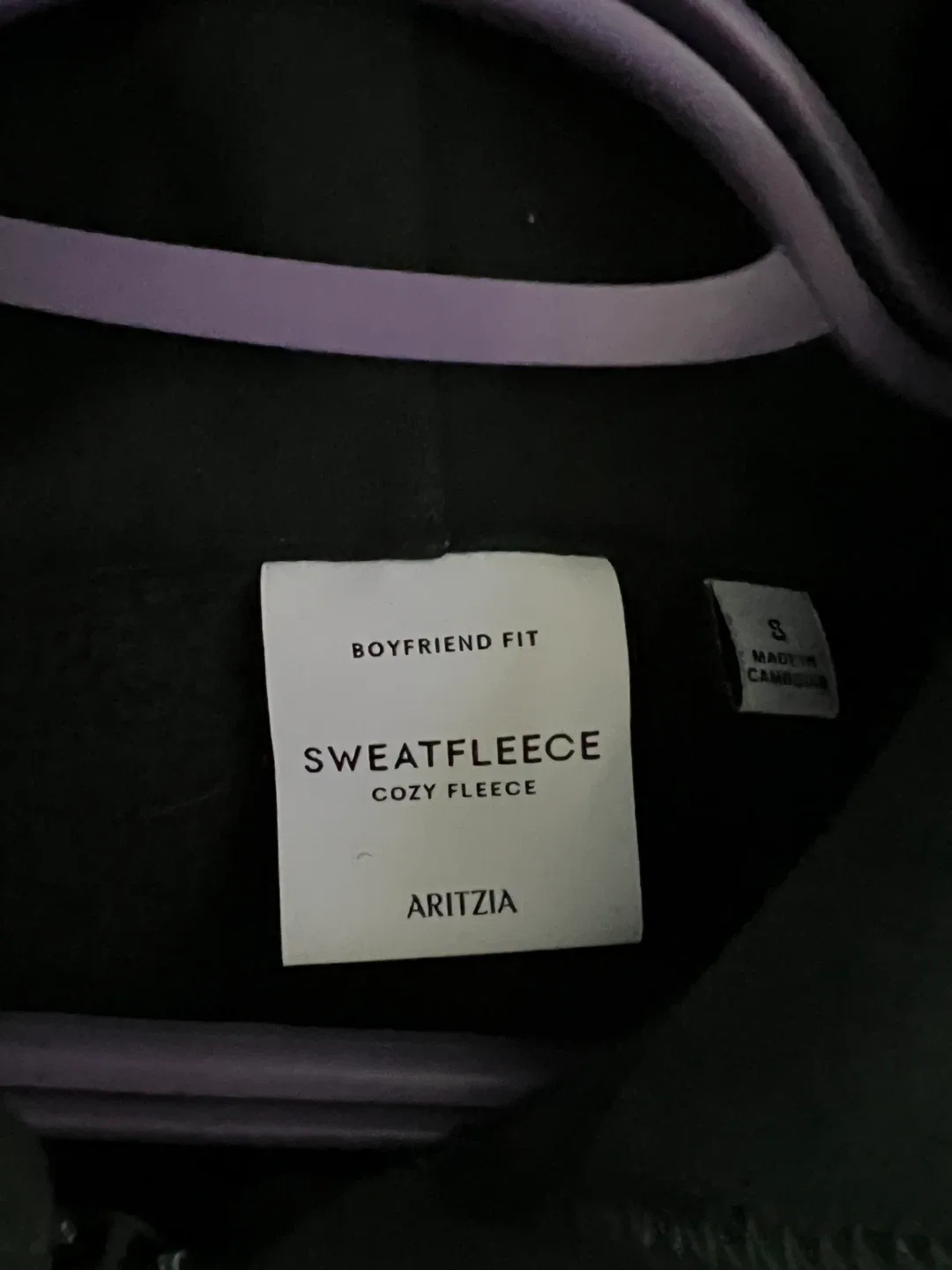 Aritzia Sweatfleece Forest Green Zip-Up Hoodie image indicator(3)